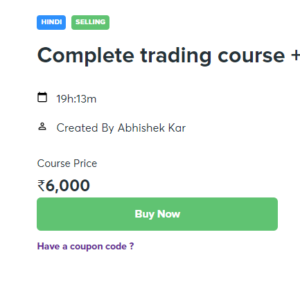 Abhishek Kar Complete Trading Course Download